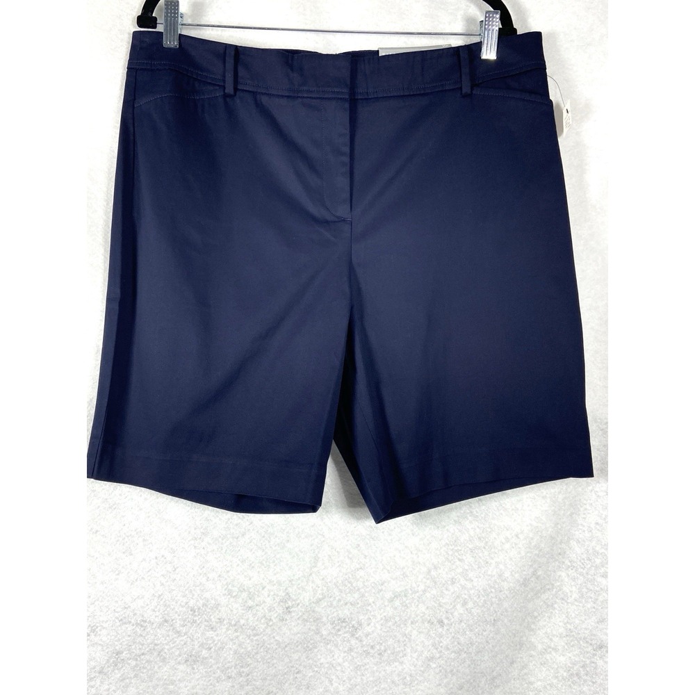 Talbots Shorts Women's Petite 16P Blue Perfect Shorts 9.5" Inseam Preppy New